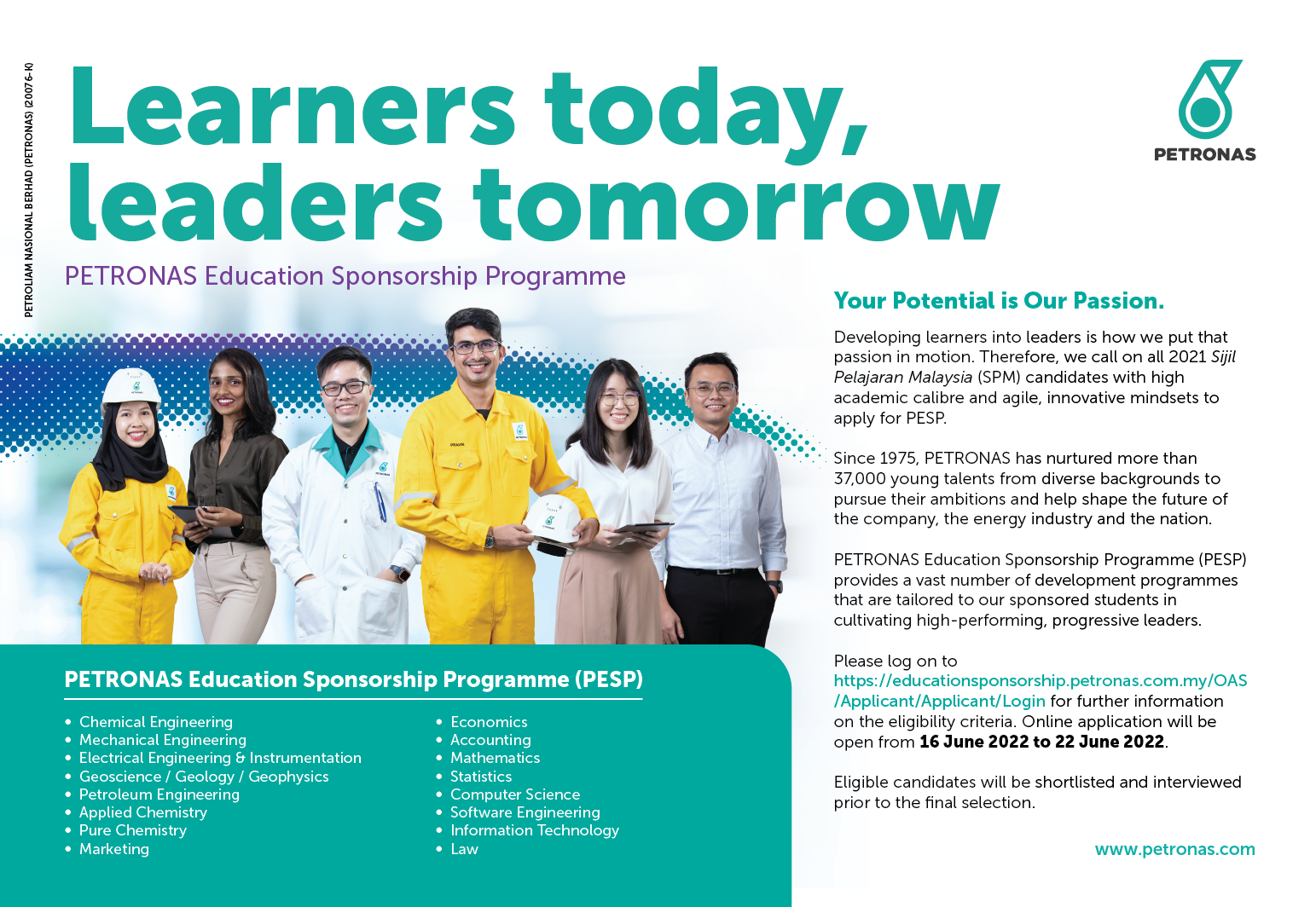 Petronas Scholarship Login